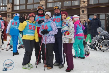В Удмуртии состоялся первый в России благотворительный спуск «Лыжи мечты»